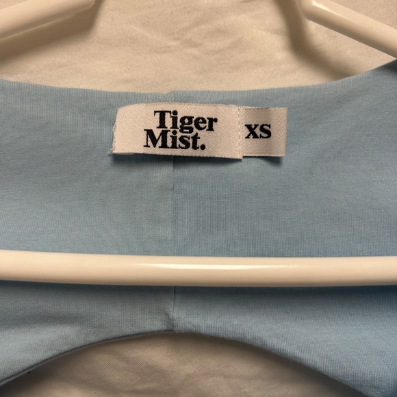 Mini Baby Blue Tiger Mist Cut Out Dress - Picture 3 of 3